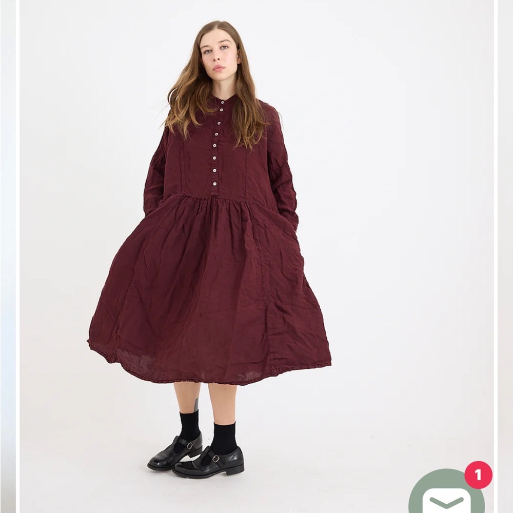 Metta Melbourne Lagenlook Faye Oversized MIDI Shirt Dress